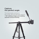 Digitek Tripod DPTR 895VD Professional Tripod CUM Monopod with Multipurpose Head for Low Level Shoot & Panning for Photography