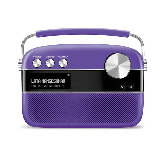 SAREGAMA Carvaan Premium Pop 6W Portable Speaker Pre-loaded 5000 Evergreen Hindi Songs 2.0Channel  Orchid Purple