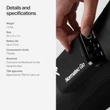 Hyperice Normatec Go, Portable Leg/Calf Battery Powered Portable Massager, Black