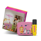 Saregama Carvaan Mini Kids with Wireless Mic - 300+ Pre-Loaded Stories, Rhymes, Learnings and Mantras with Rechargeable Baby Pink