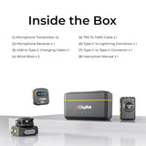 Digitek DWM-118 2-in-1 Wireless Microphone, 50m Range, Noise Reduction, 7Hr Battery, Plug & Play, C-to-C & C-to-LTC Converter