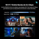 TP-Link BE6500 Archer BE400 Dual-Band Whole Home EasyMesh Wi-Fi 7 Router