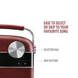 Saregama Carvaan Portable Wireless Speaker with USB FM Bluetooth & 5000 Pre Installed Songs - Cherywood Red