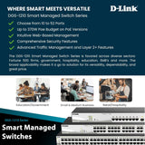 D-Link Desktop LAN Switch 28 Port Gigabit Smart Managed DGS-1210-28