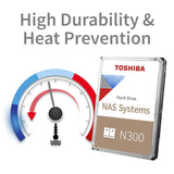 Toshiba N300 Internal 10TB NAS HDD 7200 RPM Hard Drive