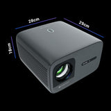 ZEBRONICS PIXAPLAY 59, Smart Projector, 1080p, 20000 Lumens, 200" Screen Size, Auto