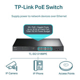 TP-Link SG1218MPE 18 Port Smart Poe Switch (16 Giga Poe + 2 Giga Uplink + 2 SFP)