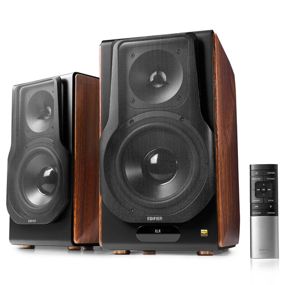 Edifier S3000MKII Audiophile Active Speakers, Wireless Powered Bookshelf Speaker Bluetooth 5.0 aptX with Planar Diaphragm Tweeters, Hi-Res Audio and 6.5