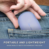 Rapoo M650 Bluetooth Multi-Device Silent Mouse, Dual Mode Bluetooth + 2.4G Wireless Purple