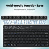 Rapoo K8000M Multi-Mode Keyboard,Bluetooth 3.0/4.0 Wireless 2.4 GHz Compatible with Windows, iOS, Android, Tablets, Smartphones