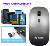 Zoook Blade Bold/Non-Rechargeable, 3DPI/Plug & Play/Silent/Auto Sleep Wireless Optical Mouse