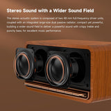 Edifier MP230 Tabletop Bluetooth Speaker, Retro Wooden Design, Dual 10W Stereo Speaker