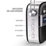 SAREGAMA Carvaan 2.0 Wi-Fi  Hindi Portable Music Player 5000 Pre-Loaded Songs with Podcast, FM BT AUX Classic Black