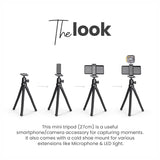 DIGITEK DTR-320 FT Flexible Gorillapod Tripod for All Cameras and Mobile Phones with 360° Ball Head and Phone Holder Max Load 3kgs Carry Bag Included Black