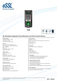 ESSL F18 Standalone Fingerprint Time Attendance and Access Control System