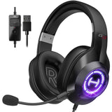 Edifier G2 II Gaming Headset, Surround Stereo Sound Wired Headphones with Microphone and Volume Control for PC Tablets Laptops Cellphones Black