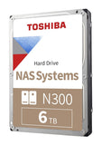 Toshiba 300 6TB NAS 3.5-Inch Internal Hard Drive  7200 RPM