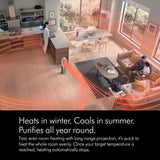 Dyson Purifier Hot+Cool Air Purifier with heater, HEPA+Activated Carbon Filter, Wi-Fi Enabled, HP07 White