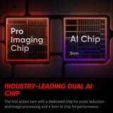 Insta360 Ace Pro 2-33ft Waterproof Action Camera 8K Large Sensor and AI Noise Reduction