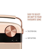 Saregama Carvaan 2.0 Hindi Portable Music Player - Sound by Harman kardon with 5000 Preloaded songs and Podcast, FM  BT AUXRose Gold