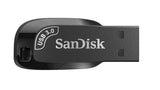 SanDisk Ultra Shift USB Flash Drive USB 3.0, 100MB/s R, 64GB CZ410