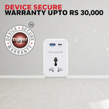 Honeywell 3 Out Surge Cube Spike Guard 1 Outlet PD20W & USB A Port