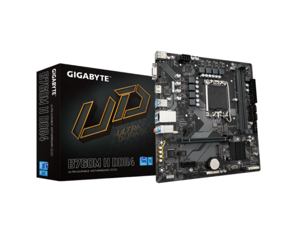 GIGABYTE MOTHERBOARD B760M H (FOR INTEL 12th | 13th | 14th Gen) DDR5  B760M H