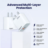 Tempt Mobile Charger Bolt 30W QC+PD Supervooc