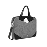 Fingers IconicCraft Luxury Laptop Bag with Handle & Luggage Strap Multi-compartments, Smart