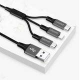 COCONUT TYPE C|MICRO|IPHONE CHARGER CABLE 3 IN 1 (C16)