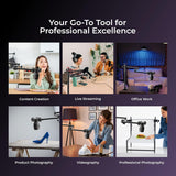 Digitek DTMHA 001 Table Mount with Auxiliary Holding Arm for Stream Overhead Video Desktop Bedroom Bedhead Office