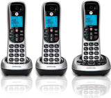 Motorola CD4013 Digital Cordless Phone with Answering Machine with 3 Handsets, Silver