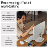 HP All-in-One Desktop 22-dg0786in 12th Gen Intel Core i3-N300 Processor/8GB RAM/512GB SSD/Win11/Microsoft Office Home 2024/Intel HD Graphic Card/Screen Inch 21.5/White