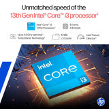 HP Laptop 14-ep0340TU 13th Gen Intel Core i5 Processor/16GB RAM/512GB SSD/ Win11/Intel Iris Xe Graphics Card/MS Office Home 2024/Screen Inch 14/Silver