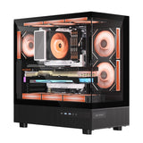 Ant Esports Gaming Cabinet Crystal x6 Black