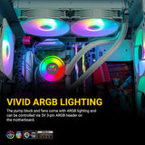 Ant Esports CPU Cooler Liquid ICE Glow 240 ARGB