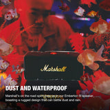 Marshall Emberton III Compact Portable Bluetooth Speaker with 32+ Hours of Playtime, 360° Sound, Dust & Waterproof (IP67) – Black & Brass.