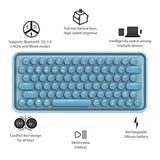 Rapoo Ralemo Pre 5 Wireless Bluetooth Mechanical Keyboard Blue
