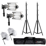 Digitek Porta Kit 14FT L Heavy Duty Porta Kit with Pair of Light Stands