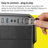 Zebronics ZEB-USB150WF1 150 MBPS WiFi USB Mini Adapter