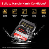 Sandisk sd card 128gb extrem pro 200mbps