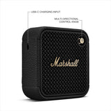 Marshall Willen II Portable Bluetooth Speaker with 17+ Hours of Portable Playtime, Dust & Waterproof (IP67) - Black & Brass.