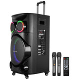 Zebronics GINOX Plus Party Trolley DJ Speaker,160W Wireless Mic,Black