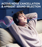 Edifier WH950NB Hybrid Active Noise Cancelling Wireless Headphones-Over Ear Bluetooth V5.3 Headphones - Black