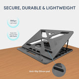 Amkette Ergo View Laptop Stand with 7 Adjustment Levels Black