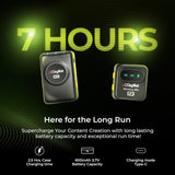 Digitek DWM-118 2-in-1 Wireless Microphone, 50m Range, Noise Reduction, 7Hr Battery, Plug & Play, C-to-C & C-to-LTC Converter