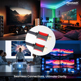 Nextech High-Speed HDMI Cable with Ethernet - Supports 3D 4K Video Audio Return - Latest Version 2.0 15 Feet/ ‎NC95 5 Meters, Grey