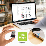 Zebronics ZEB-USB150WF1 150 MBPS WiFi USB Mini Adapter