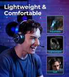 Edifier G30 II Wired Gaming Headset, 7.1 Virtual Surround Sound Gaming Headphones with Detachable Noise Cancelling Microphone for PC/MAC/PS4/PS5, RGB Lighting