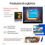 HP Laptop 14-ep0340TU 13th Gen Intel Core i5 Processor/16GB RAM/512GB SSD/ Win11/Intel Iris Xe Graphics Card/MS Office Home 2024/Screen Inch 14/Silver